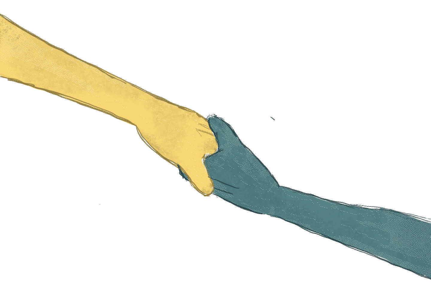 Holding hands